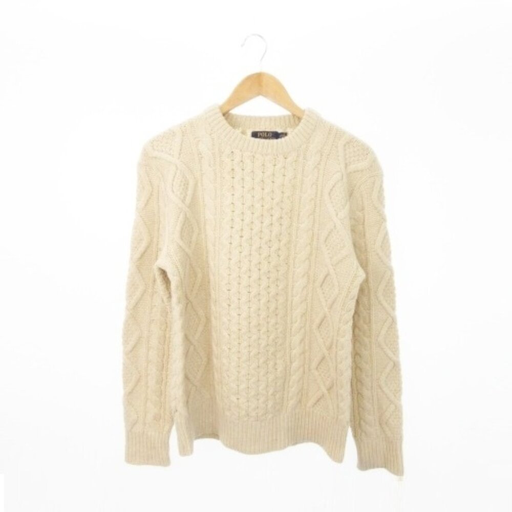 Polo Ralph Lauren Iconic Fisherman Sweater Men's XS - Aran Cable Wool Cashmere
